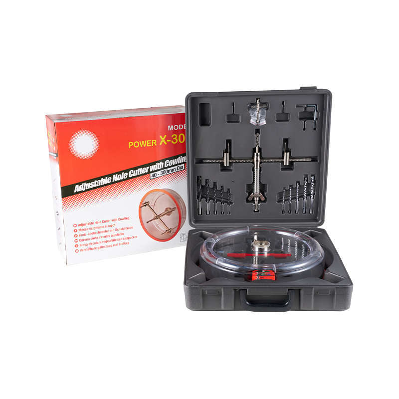 40-300mm Adjustable Hole Saw Cutter Kit With Cowling